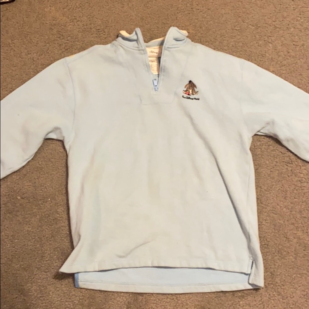 Light blue Disney quarter zip